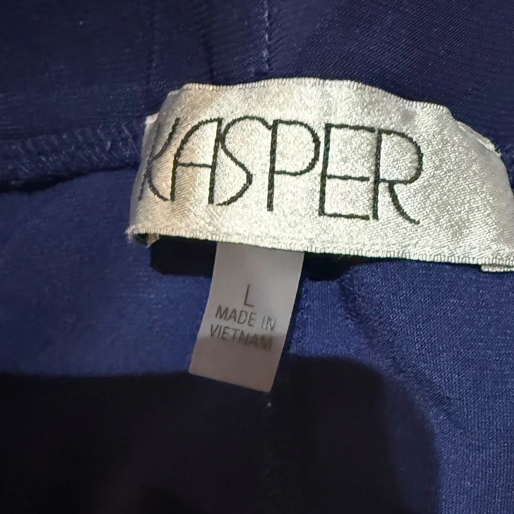 Kasper Royal Blue A Line Skirt - Picture 3 of 4